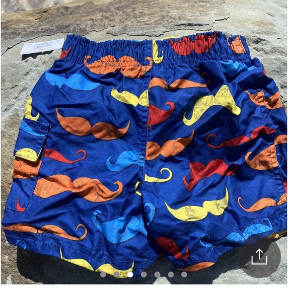 OP mustache UPF 50+ swimwear for your little man!🌊☀️🌴get summer ready !! - Picture 3 of 8